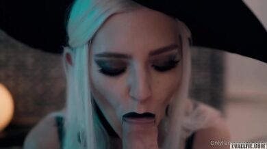 Eva Elfie Halloween Witch Cosplay Homemade Sextape