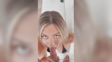 Stefanie Knight, Blonde Babe Christmas Blowjob POV Sextape Onlyfans Video Leaked