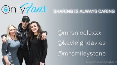 Kayleigh Davis, MrsNicoleXXX, MrSmileyStone, MILF Sharing is Caring FFM Threesome Sextape Onlyfans Video Leaked