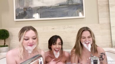 Ava Reyes, Three Beaties Bathtub Soapy Live Stream Onlyfans Video Leaked