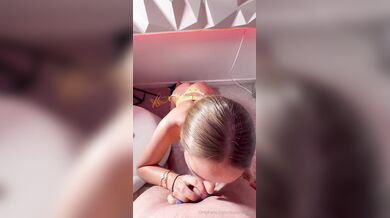 Skylarmaexo, Blonde Beauty First BWC Blowjob POV Sextape Onlyfans Video Leaked