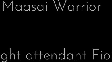 Maasai warrior × Flight attendant Fiona