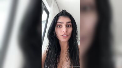Mia Khalifa, Shower Bare Naked Perfect Tits Onlyfans Video Leaked