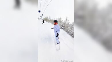 SunnySkye, Snow Cabin Short Quickie Sextape Onlyfans Video Leaked