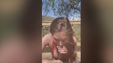 Lena Paul, Riding a BBC Outdoors POV Sextape Onlyfans Video Leaked