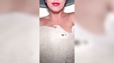 Christina Khalil, Nipple Tease In the Bathtub Onlyfans Video Leaked