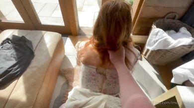 Imogen Lucie, Redhead Horny Babe Getting Fucked In Her Dress Onlyfans Video Leaked