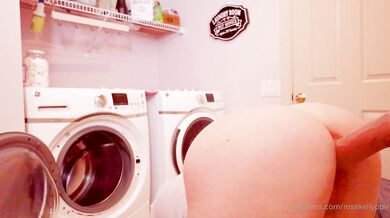 Rose Kelly, Horny Housewife Fucking A Big Wall Dildo In The Laundry Room Onlyfans Video Leaked