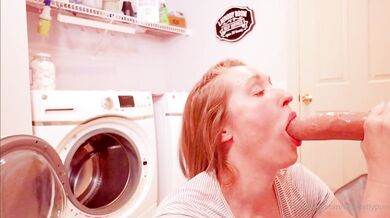 Rose Kelly, Horny Housewife Fucking A Big Wall Dildo In The Laundry Room Onlyfans Video Leaked