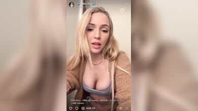 Abby Rao, Thicc Blonde Teasing Her Hot Body In The Bathroom Live Stream Onlyfans Video Leaked