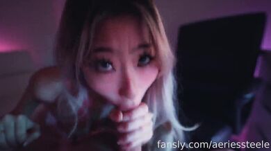 Aeries Steele, Asian Girlfriend Homemade Blowjob And Facial Onlyfans Video Leaked