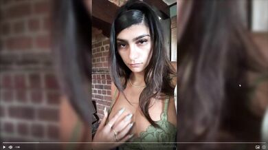 Mia Khalifa, Hot Arab Girl Fire Place Lingerie Striptease Onlyfans Video Leaked