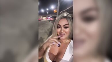Lucky guy on the bus with wife