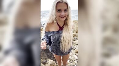 Trippie Bri, Blonde Girl Outdoor Beach Blowjob Pov Onlyfans Video Leaked