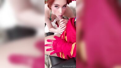 Amouranth, Redhead Fairy Tale Blowjob Pov Onlyfans Video Leaked