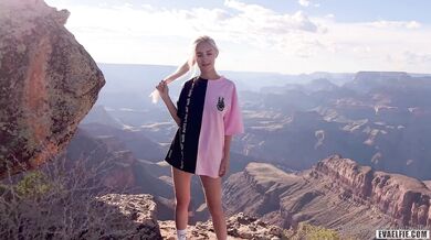 Eva Elfie, Blonde Babe Outdoor Canyon Pov Sextape Onlyfans Video Leaked