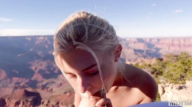 Eva Elfie, Blonde Babe Outdoor Canyon Pov Sextape Onlyfans Video Leaked
