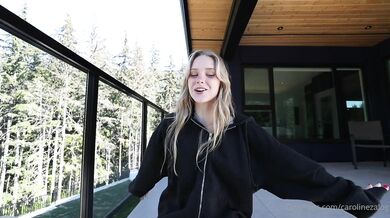 Caroline Zalog, Balcony Bikini Try-On-Haul Onlyfans Video Leaked