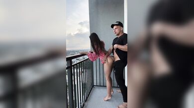 Delia Rose, Outdoor Balcony Doggystyle Sextape Onlyfans Video Leaked