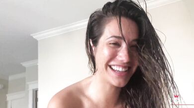 Eva Lovia, Post Shower Blowjob Cumshot Onlyfans Video Leaked