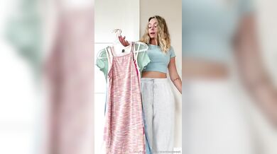 Kirstentoosweet, Hot Blonde Supermodel Sexy Outfit Try-On-Haul Onlyfans Video Leaked