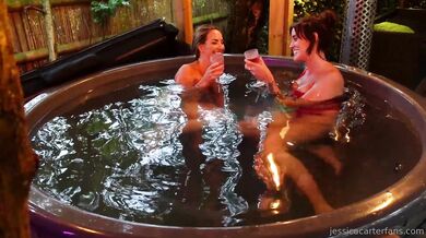 Jessmikemiller, Jessica Carter, Outdoor Hot Tub Lesbian Play Onlyfans Video Leaked