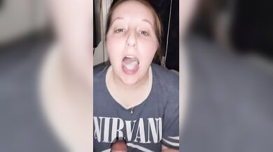 Blackowned white sluts - Pretty BBW Hotwife, Blowjob and Cum Swallow Duty with her hu