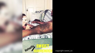 Hotwife Sweet Surrender, SweetSurrenderBBC, Cheating Hotwife First Creampie From Riding a BBC Onlyfans Video Leaked