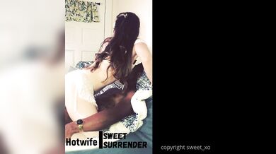 Hotwife Sweet Surrender, SweetSurrenderBBC, Cheating Hotwife First Creampie From Riding a BBC Onlyfans Video Leaked