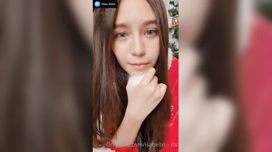 Isabelleharis, Cute Teen Christmas Striptease Onlyfans Video Leaked
