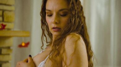 Xenia Crushova, White Laced Bodysuit Christmas Tease Onlyfans Video Leaked