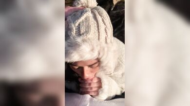 Pixei Winter, Outdoor Winter Blowjob Facial Pov Onlyfans Video Leaked