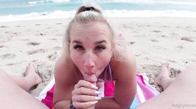 Abby Lynn, Fit Babe Creampie Sex On The Public Beach Onlyfans Video Leaked