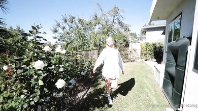 Caroline Zalog, Teasing  In Her Blue Lingerie Onlyfans Video Leaked