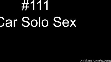 Gwengwiz, Car Solo Sex With Sex Toys Onlyfans Video Leaked