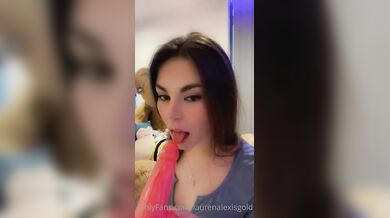 Lauren Alexis, Pink Dildo Deepthroat Blowjob Onlyfans Video Leaked