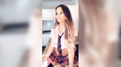 Juli Annee, Sexy See-Through Schoolgirl Outfit Livestream Tease Onlyfans Video Leaked