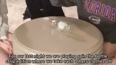 Lacy Lotus, Skylarxraee, Group Of Sexy Girls Spin-The-Bottle Striptease Game Onlyfans Video Leaked