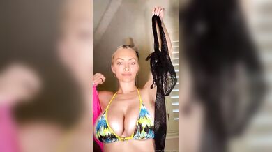 Lindsey Pelas, Blonde Model With Big Natural Tits Lingerie Try-On-Haul Onlyfans Video Leaked