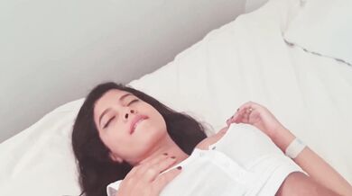 Marta Maria Santos, Teasing Her Sexy Body In Her White See-Through Top Onlyfans Video Leaked