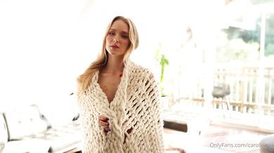 Caroline Zalog, Blonde Beauty Gummy Bear Lingerie Tease Onlyfans Video Leaked