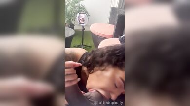 Tatteddupholly - BBC blowjob
