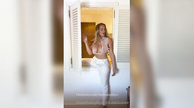 Bethany Lily, Teasing Her Big Natural Tits In Her See-Through Onlyfans Video Leaked