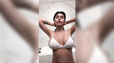 Mia Khalifa, Latest Shower Onlyfans Video Leaked