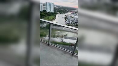 ScarlettKissesXO, Sunset Balcony Blowjob Onlyfans Video Leaked