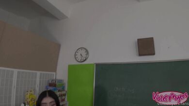 Violet Myers, Captain America Cosplay Fucked In Classroom Onlyfans Video Leaked