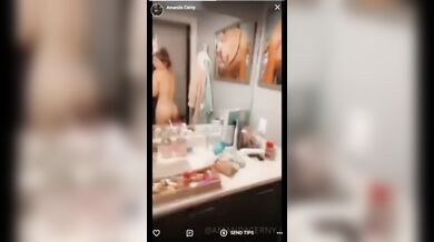 Amanda Cerny, Teasing Her Naked Body In The Bathroom Mirror Onlyfans Video Leaked