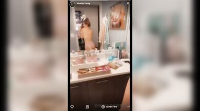 Amanda Cerny, Teasing Her Naked Body In The Bathroom Mirror Onlyfans Video Leaked