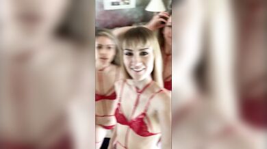 Caitlyn Sway, Three Sexy Girls Lingerie Try-On-Haul Onlyfans Video Leaked