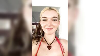 Madiruve, Hot Chick In Red Bikini Masturbation Livestream Onlyfans Video Leaked